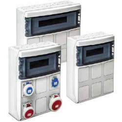 Coffret P17 et coffret de prises étanches 16A, 32A et prise 380V
