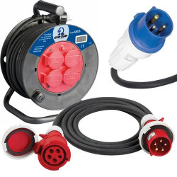 Rallonge électrique et Enrouleur électrique étanche pour l'extérieur
