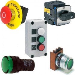 Bouton et voyant industriel LED pour armoire électrique à 2,90€ HT