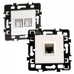 Prise informatique rj45 murale pour branchement Ethernet, réseau...