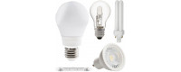 Source lumineuse: Ampoules, LED, Fluo et tubes Fluo.