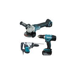 Outillages électroportatifs : perceuses visseuses, meuleuse...