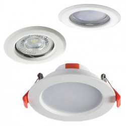 Spot encastrable et support spot encastrable pour ampoule LED GU10