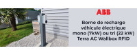 Borne de recharge pour véhicule électrique 7 (mono) ou 22 (tri) kW - Terra AC Wallbox RFID