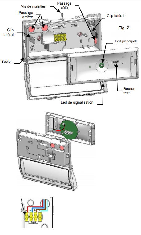 installation raccordement BAES Astus led