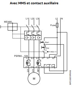 cabler mon demarreur progressif avec MMS-contact-auxiliaire-psr60-psr105