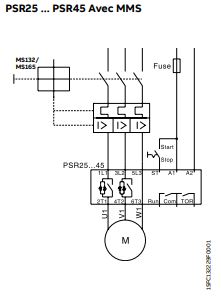 cabler mon demarreur progressif avec MMS-psr25-psr45