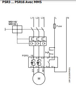 cabler mon demarreur progressif avec MMS-psr3-psr16