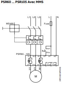 cabler mon demarreur progressif avec MMS-psr60-psr105