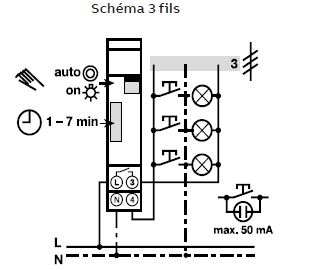 Minuterie modulaire E232-230 pour cage d'escalier