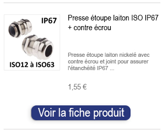 presse-etoupes/presse étoupe iso laiton ip67 avec contre ecrou