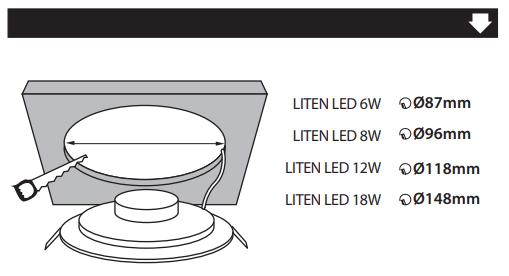 mode emploi Spot LED encastrable extra plat1