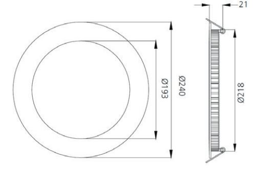 donwlight-led-encastrable-16w-3000k-4000k-flat-dimensions