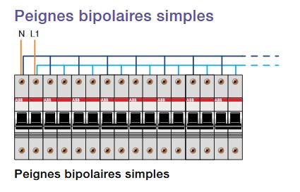 peigne bipolaire simple