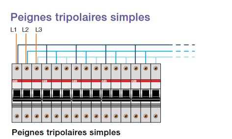 peigne tripolaire simple