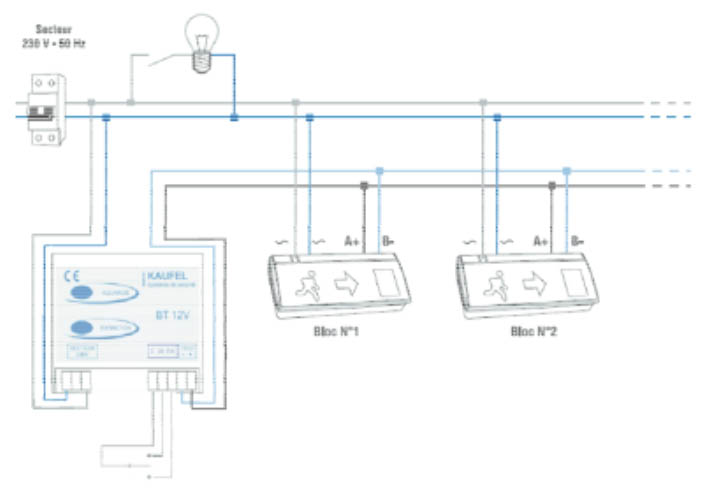 Shéma de cablage Kaufel BT12V
